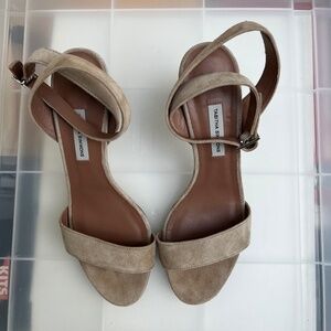 Tabitha Simmons Suede Ankle Strap Sandal - Sz 39